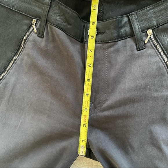 7 For All Mankind Black & Charcoal Contrast Zip Pants (Size‎ 30) - Picture 11 of 12